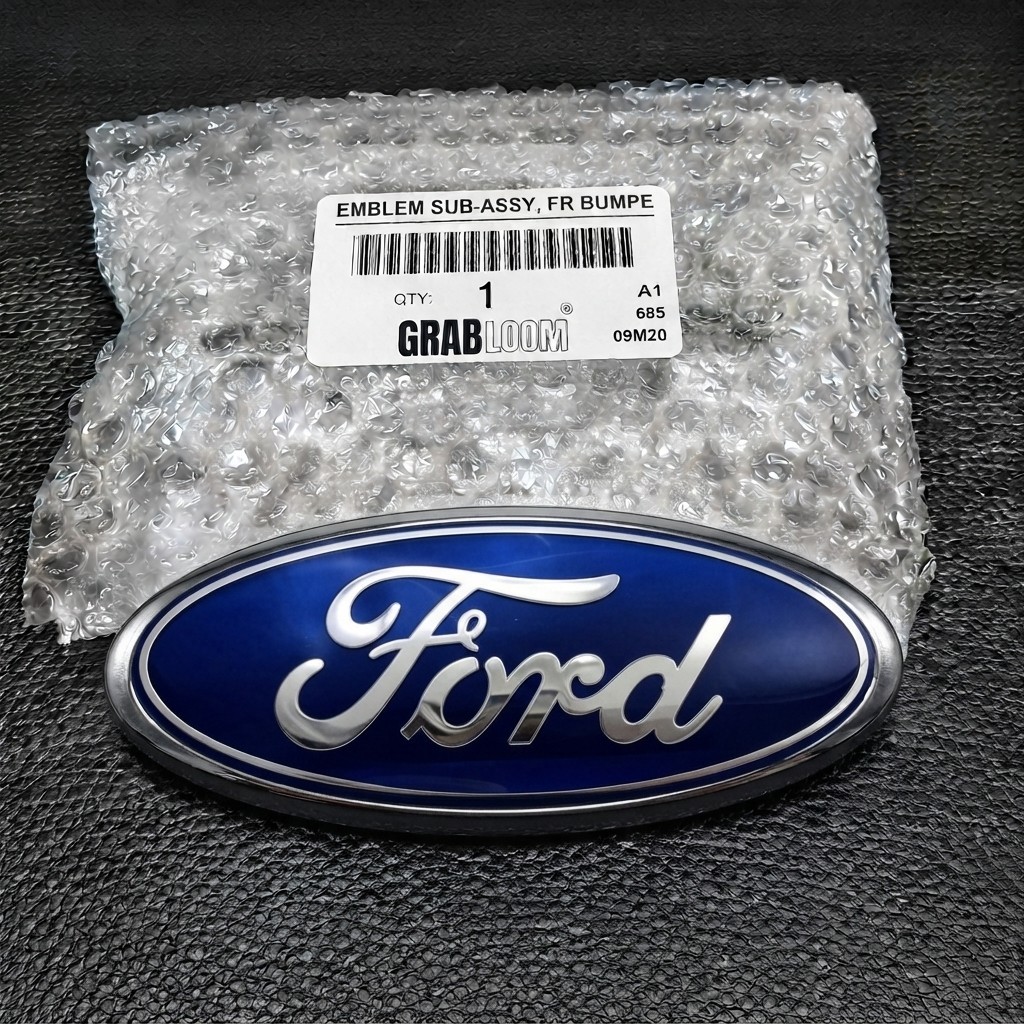 Ford 7 Inch Blue Silver Oval Badge Grille Tailgate Emblem Logo Replacement