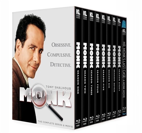 MONK THE COMPLETE SERIES + MOVIE New Blu-ray All 8 Seasons + Reunion Movie