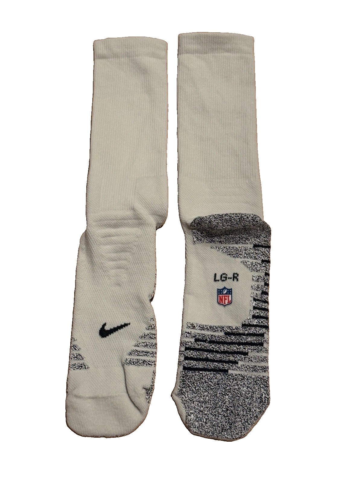 Nike NFL Player Issued White Blank Performance Compression Socks Large Dri FIT Nike NFL Player Issued White Blank Performance Compression Socks Large Dri FIT