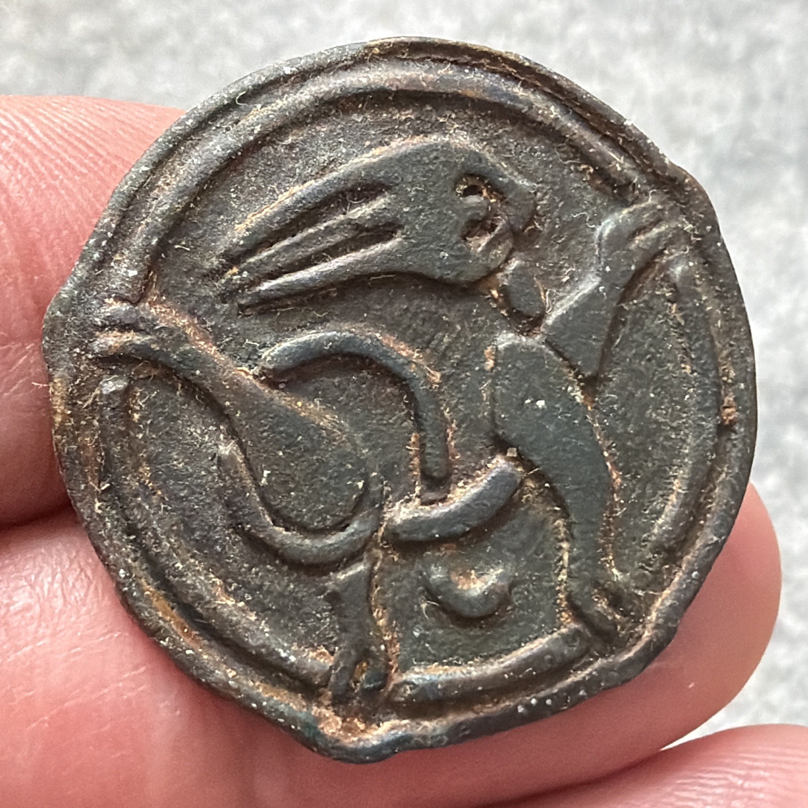 Very Rare Anglo Saxon Zoomphoric Seal Or Mount. Please Read Description. LA69h