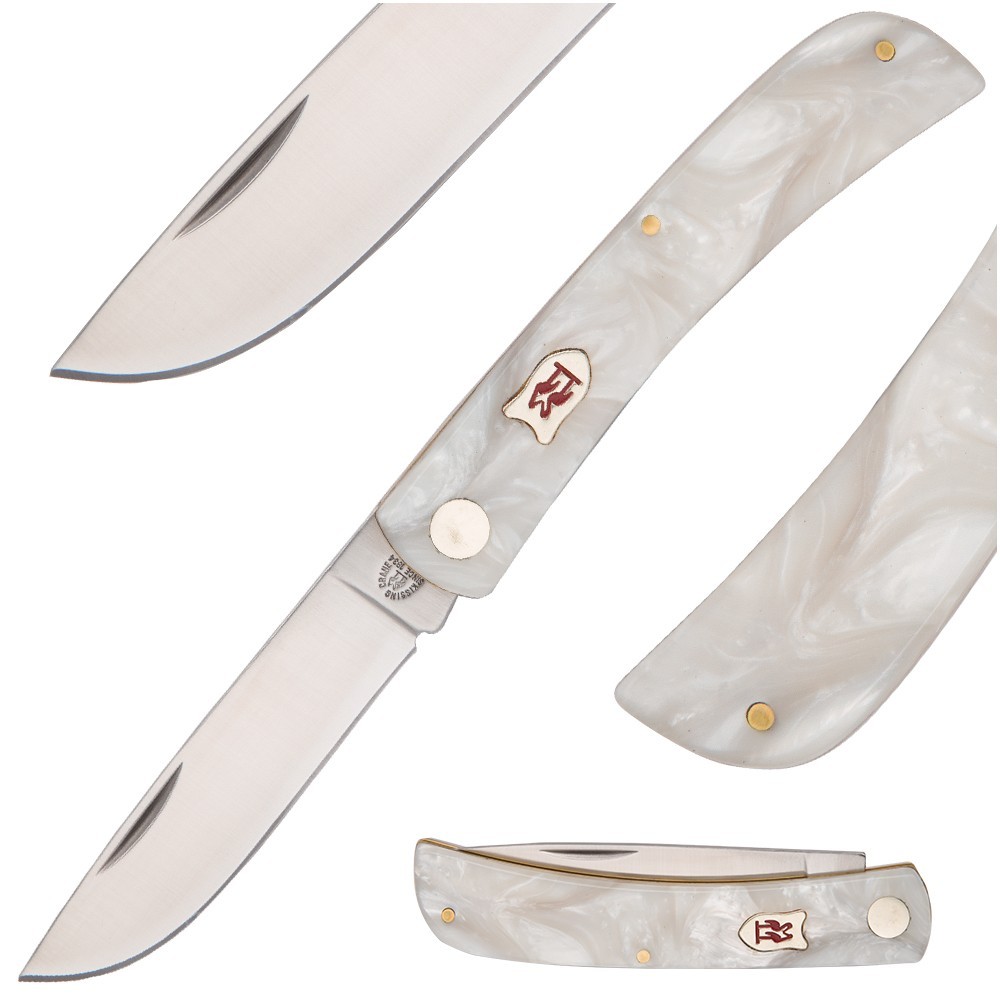 Kissing Crane Pearl Farmer Pocket Knife Kissing Crane Pearl Farmer Pocket Knife
