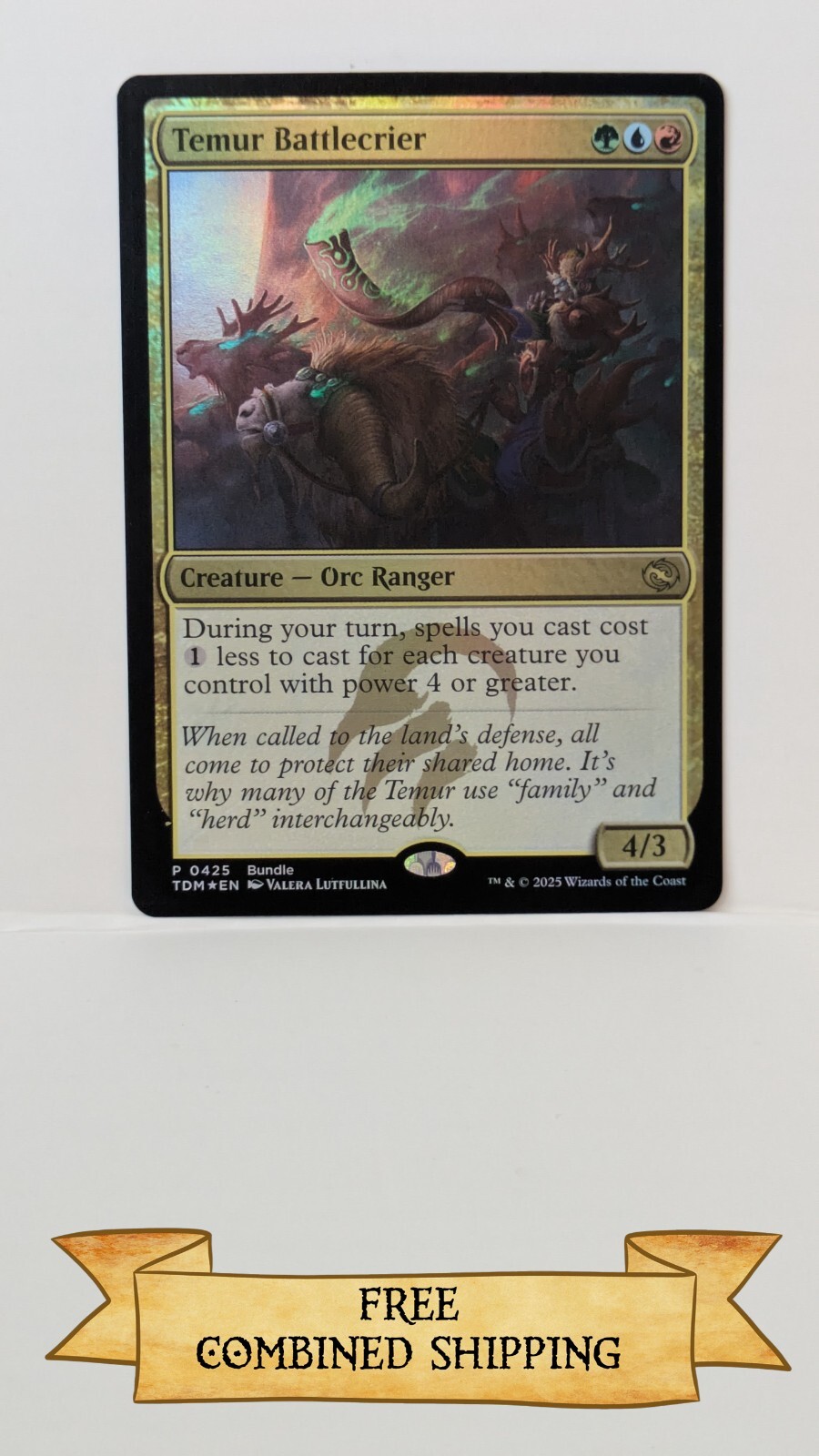 Temur Battlecrier Unique and Miscellaneous Promos Foil