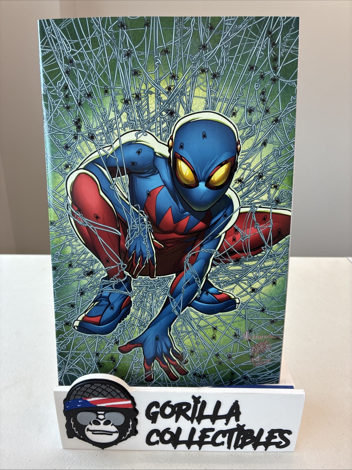 SPIDERMAN #7 2nd PRINT MIKE McKONE VIRGIN VARIANT 1st SPIDER-BOY 2023 (VF/NM) SPIDERMAN #7 2nd PRINT MIKE McKONE VIRGIN VARIANT 1st SPIDER-BOY 2023 (VF/NM)
