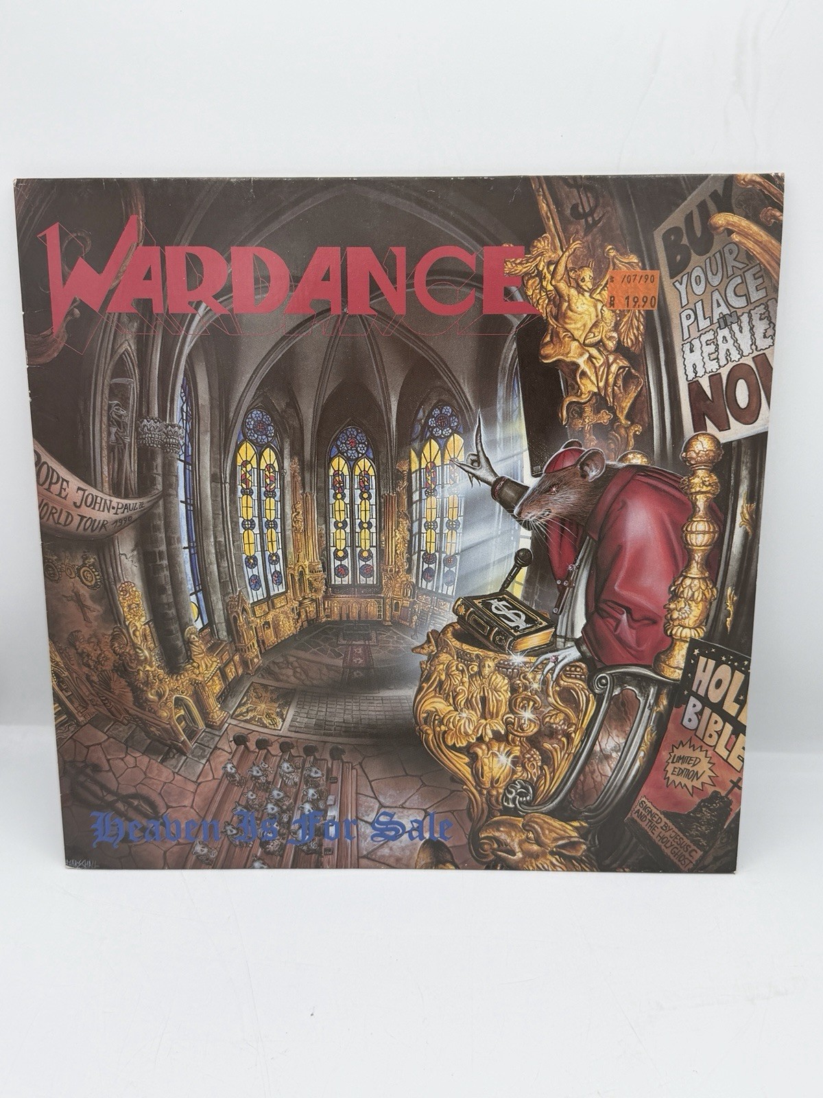 Wardance - Heaven Is For Sale - Vinyl LP Awesome Old School Record Cover Art