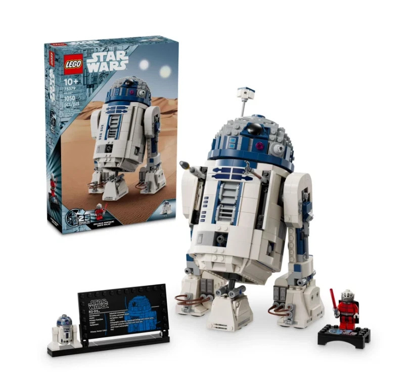 LEGO 75379 Star Wars R2-D2 Buildable Droid 25th Anniversary Set 1050pcs w/ Darth LEGO 75379 Star Wars R2-D2 Buildable Droid 25th Anniversary Set 1050pcs w/ Darth