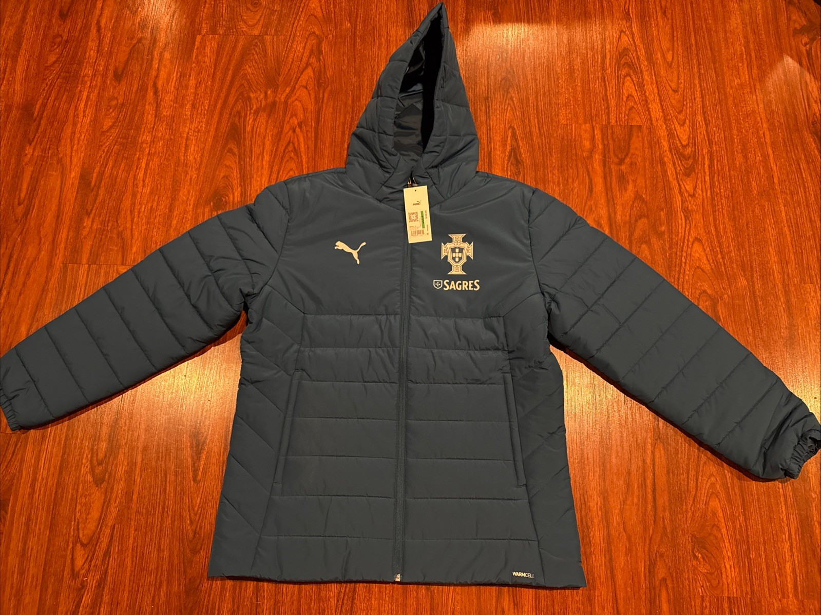 2026 Men’s Puma Portugal National Team Soccer Full Zip Hooded Jacket Large L
