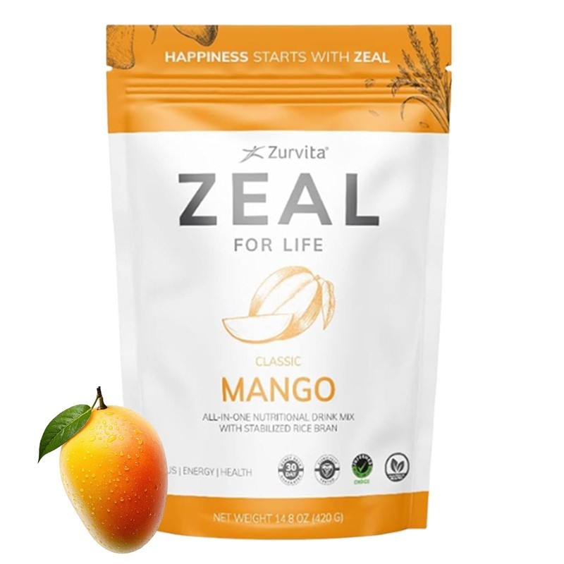 Zurvita - Zeal For Life 30-Day Wellness Bag - Mango Flavor 420 Grams