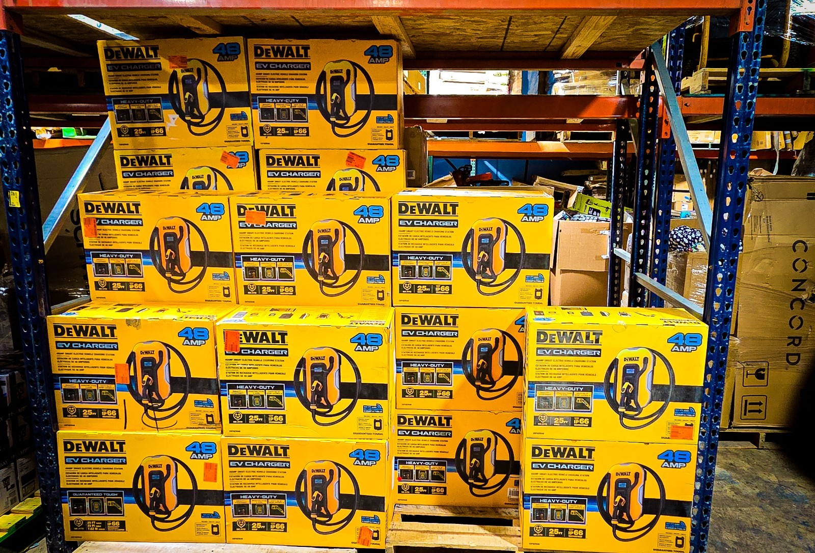 DEWALT Electric Vehicle Level 2 EV Charger up to 48 Amps 240V, App Control DEWALT Electric Vehicle Level 2 EV Charger up to 48 Amps 240V, App Control