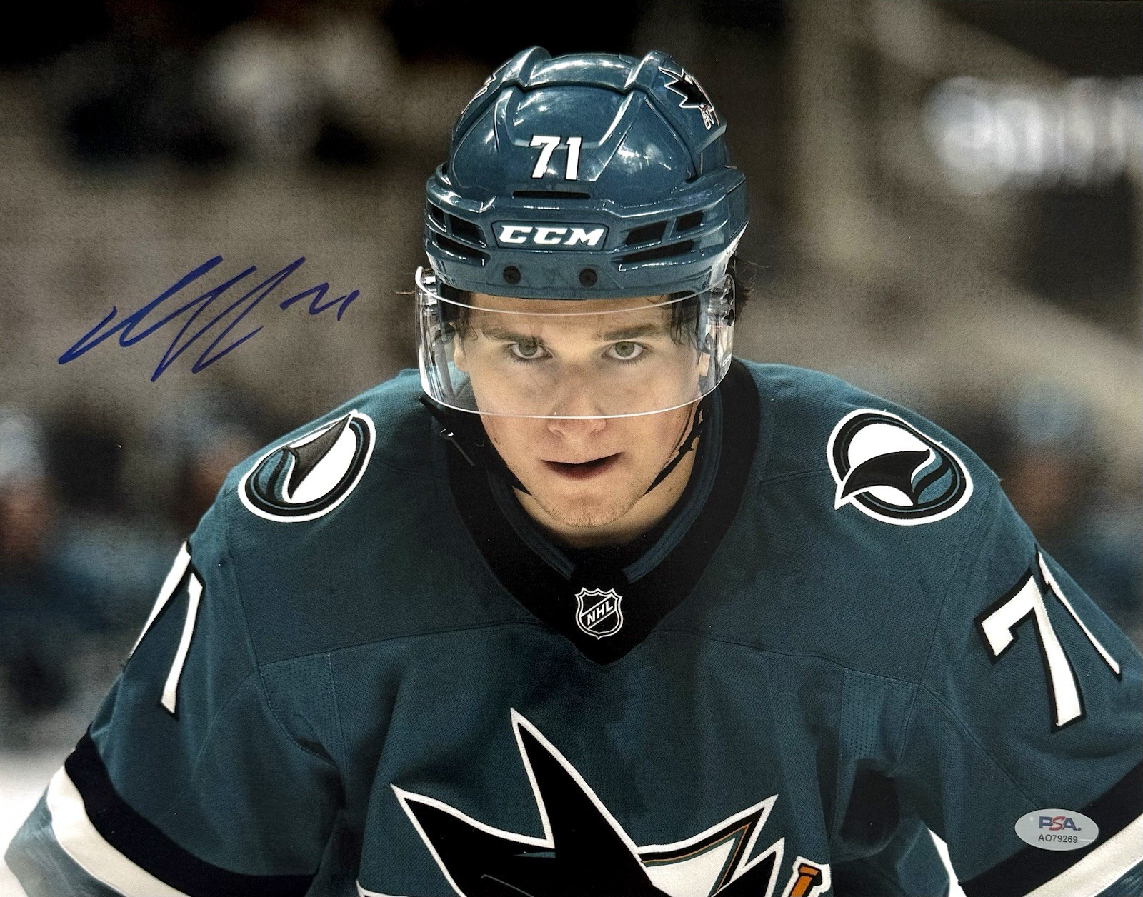 Macklin Celebrini Signed Autographed 11x14 Photo Sharks NHL PSA/DNA Authentic Macklin Celebrini Signed Autographed 11x14 Photo Sharks NHL PSA/DNA Authentic
