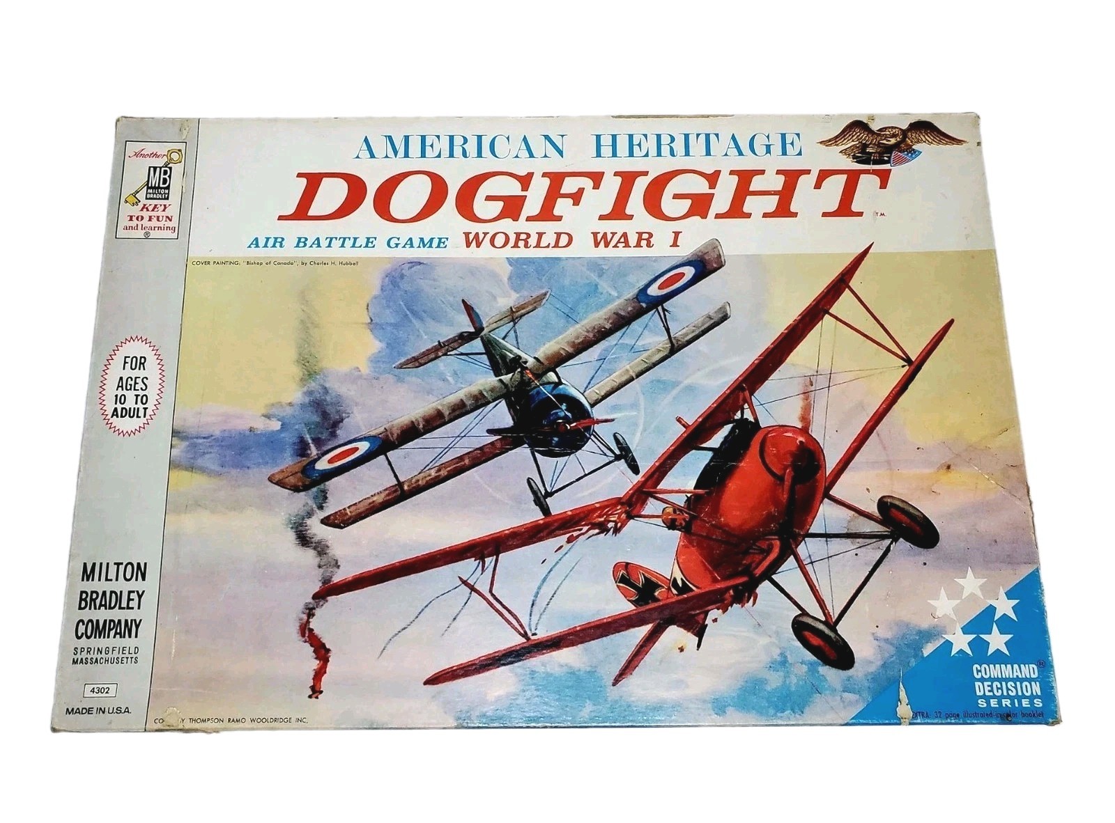 Vintage 1963 Dogfight Milton Bradley Board Game ~Military WWI~Great Condition