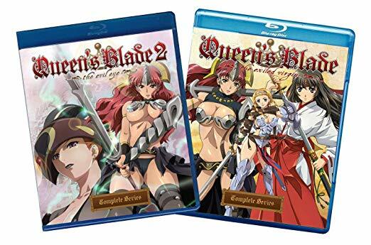 Queen\'s Blade Complete Series 1 & 2 Blu Ray Queen\'s Blade Complete Series 1 & 2 Blu Ray