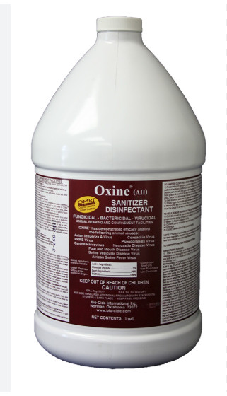 Oxine AH Sanitizer Disinfectant 1 Gal Fungicidal Bacterial Virucidal Oxine AH Sanitizer Disinfectant 1 Gal Fungicidal Bacterial Virucidal