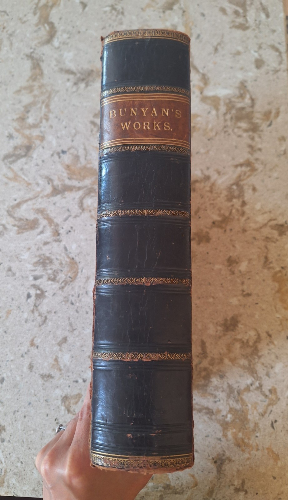 The Pilgrim\'s Progress & Other Works John Bunyan Antique c1860s Large Volume The Pilgrim\'s Progress & Other Works John Bunyan Antique c1860s Large Volume