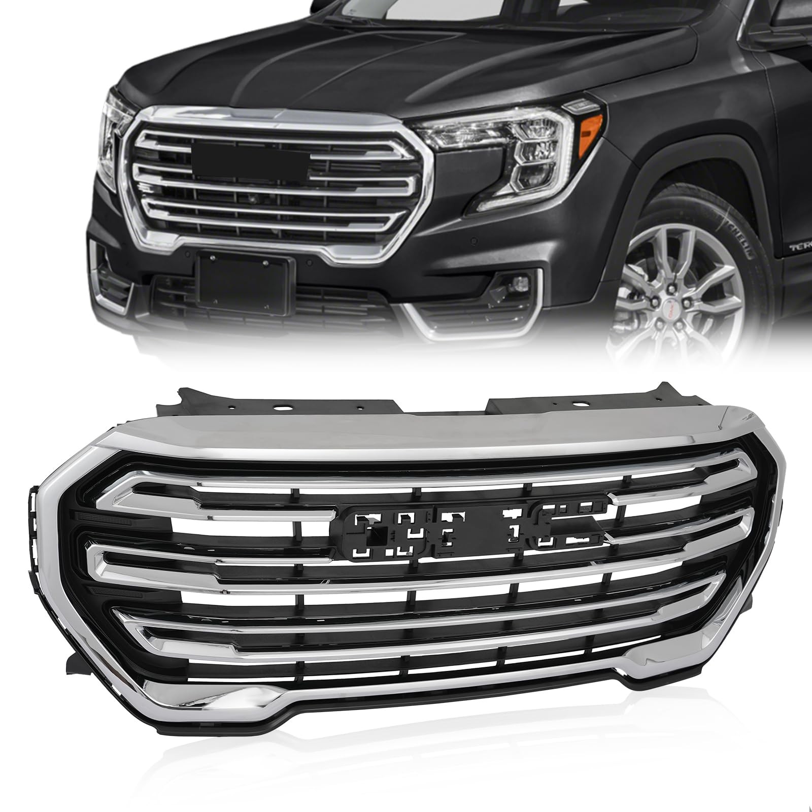 For GMC Terrain 2022-2024 Front Bumper Upper Grille 85590308