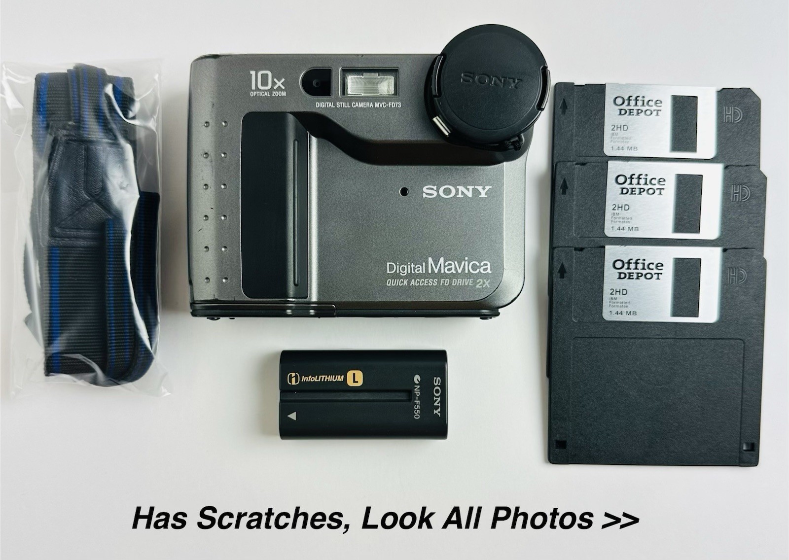 Sony Digital Mavica (MVC-FD73) Digital Camera, Functional, Tested, NO CHARGER