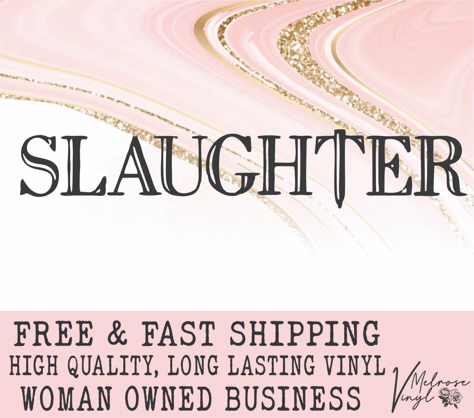Slaughter Band Logo Vinyl Decal Sticker for Cars/Windows/Cups