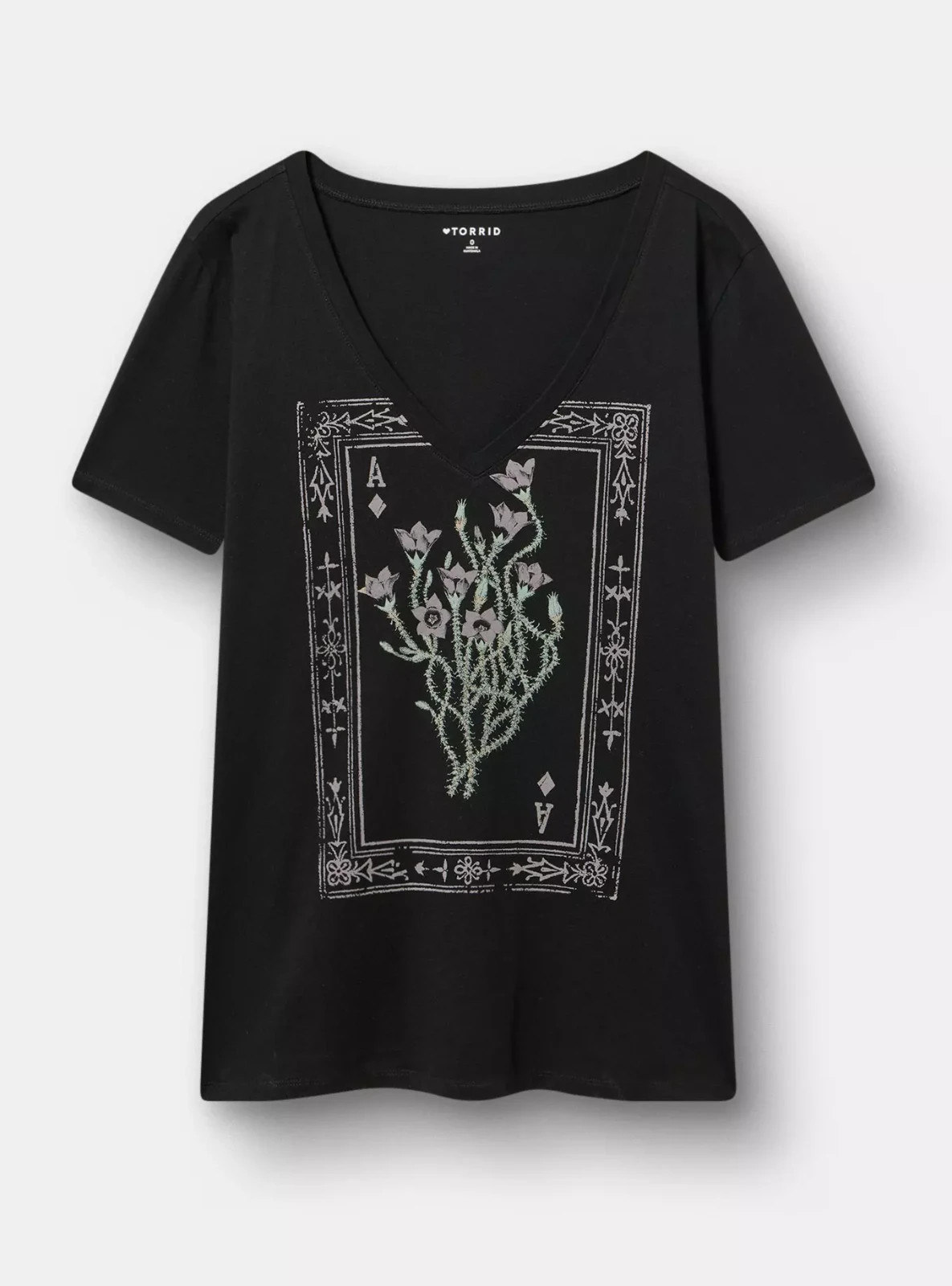 Torrid Classic Cotton V-Neck Tee NWT 00 Torrid Classic Cotton V-Neck Tee NWT 00