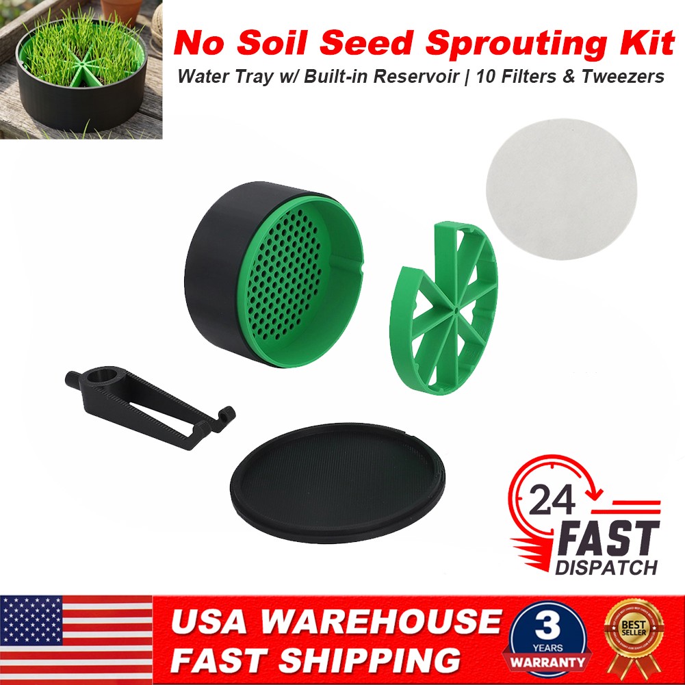 Smart Germination Seed Sprouting Kit Hydroponic Germination Tray w/ 10 Filters