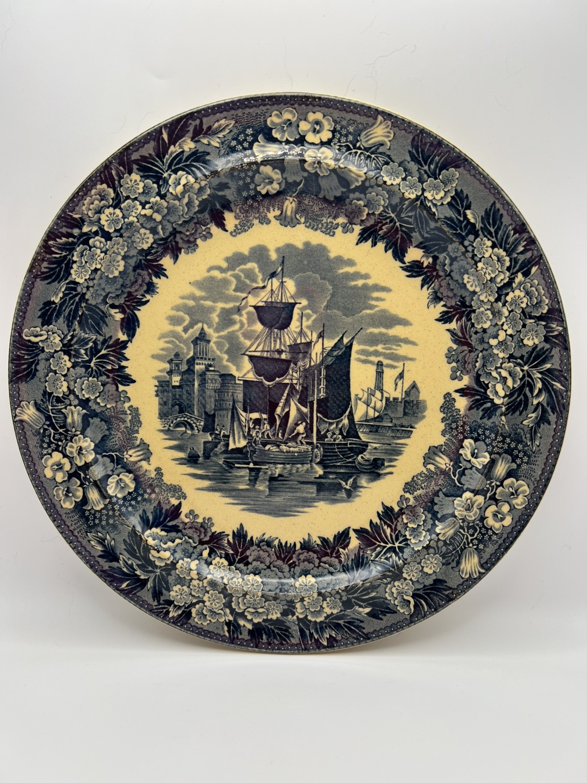 Beautiful Antique Cobalt Etruria Wedgwood Platter  \