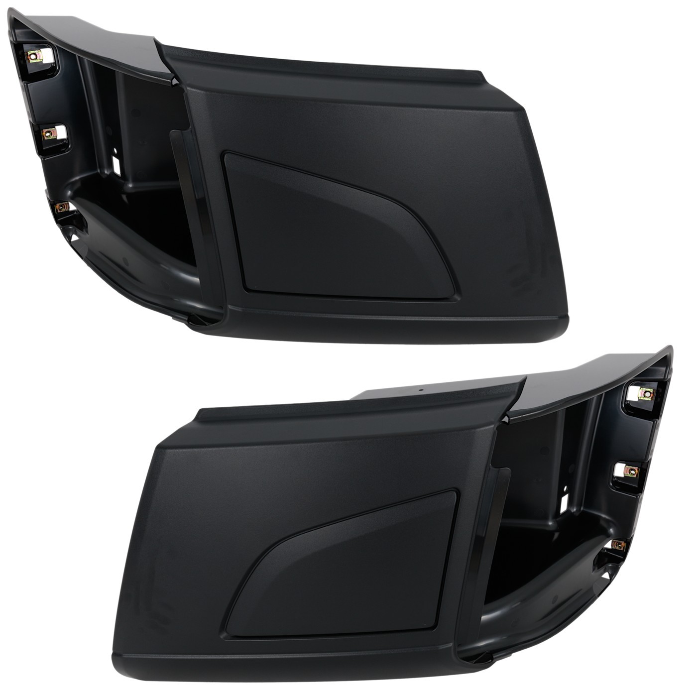 Pair Set of 2 Bumper Face Bar Ends Front Driver & Passenger Side Left Right