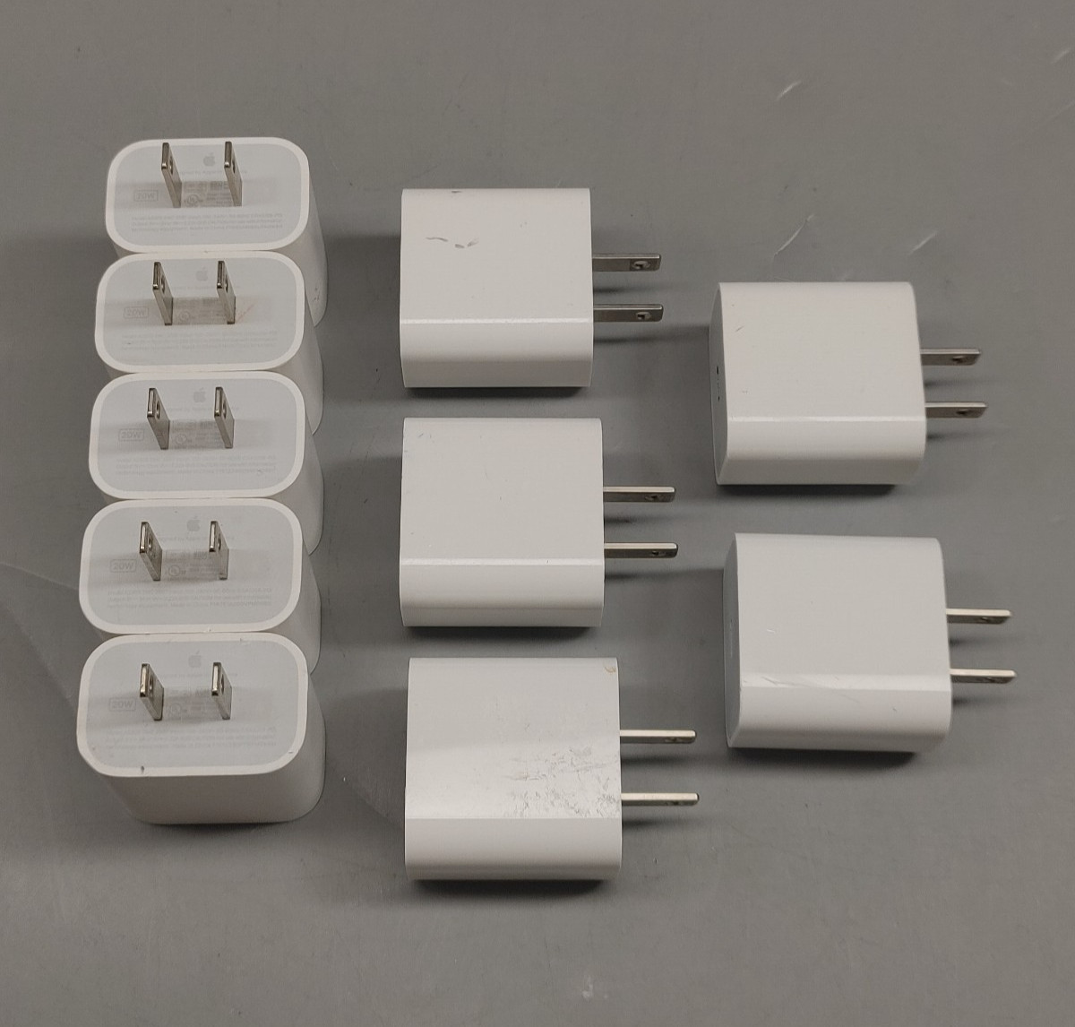 USED - Lot 10 Genuine Apple A2305 20W USB-C Power Adapters (Read)