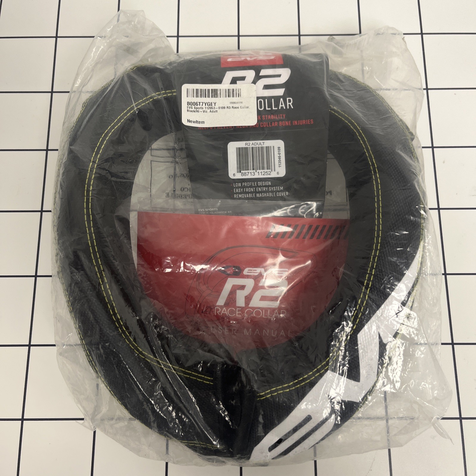 EVS Sports R2 Adult Race Collar 112046-0109 Karting, MX, Downhill MTB