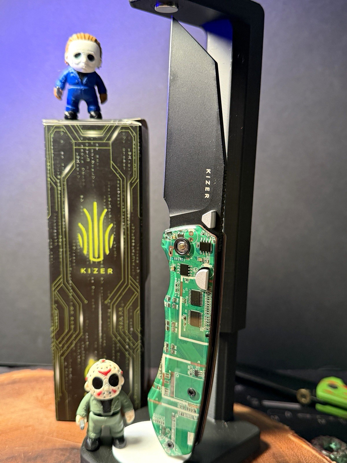 Kizer Wharning PCB 2026 V3738E4 blade Nitro V black PVD coating bttn liner lock Kizer Wharning PCB 2026 V3738E4 blade Nitro V black PVD coating bttn liner lock