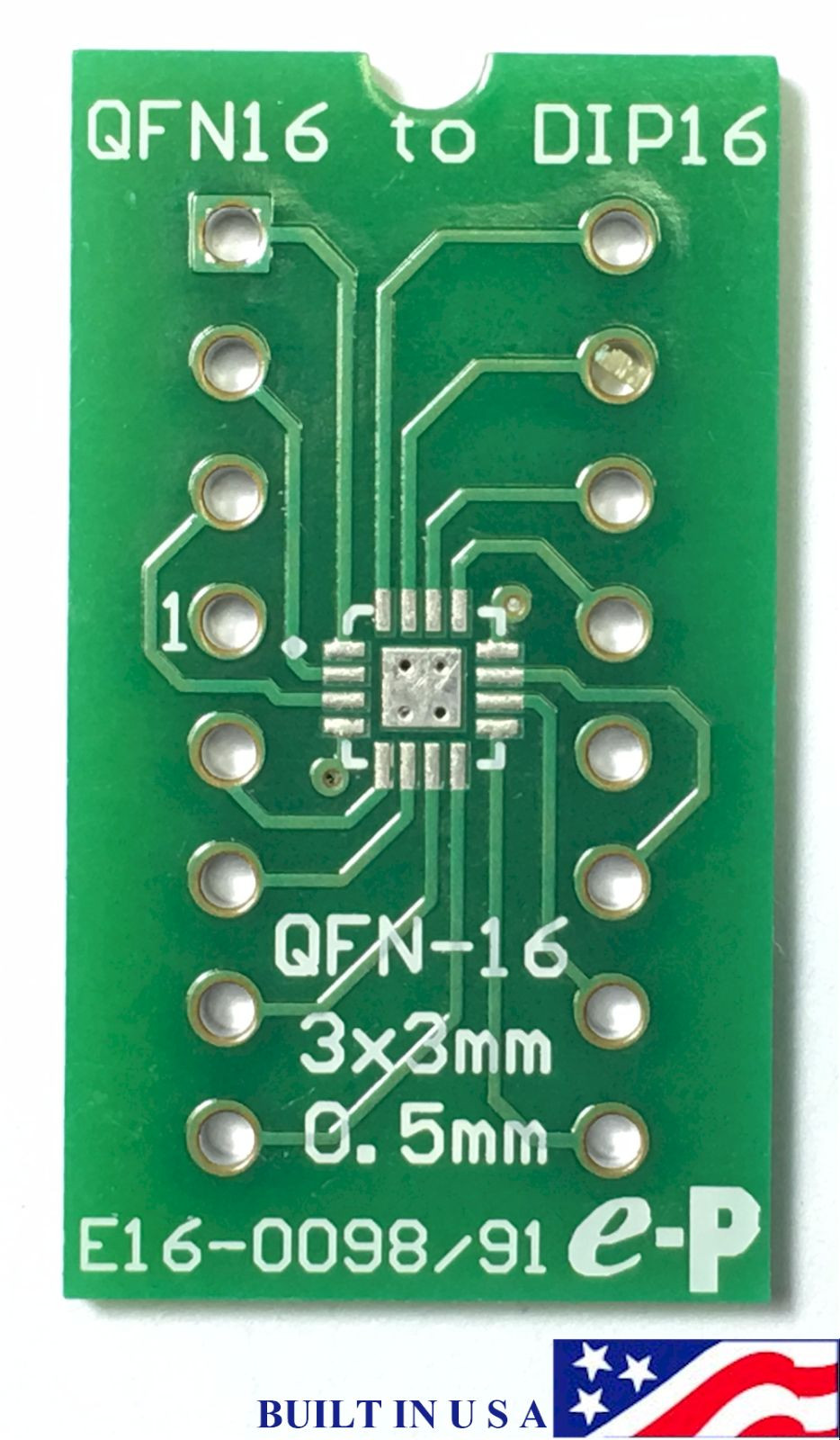 QFN16 to DIP16 Adapter (0.5mm, 3x3mm) with Free IC Soldering option,US Shipping