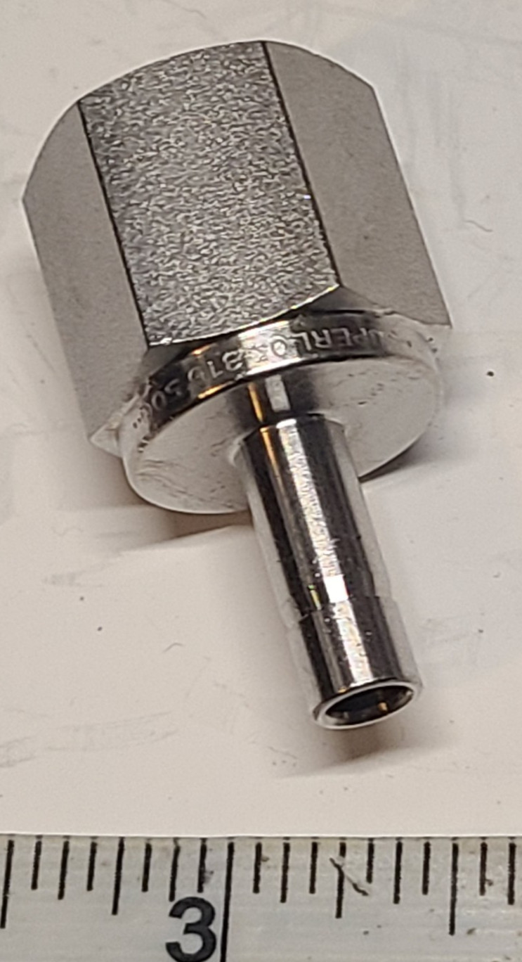 Superlok 1/4 OD Tube Adapter x 1/4 NPT Female Pipe 316 Stainless Steel SFA-4-4N Superlok 1/4 OD Tube Adapter x 1/4 NPT Female Pipe 316 Stainless Steel SFA-4-4N