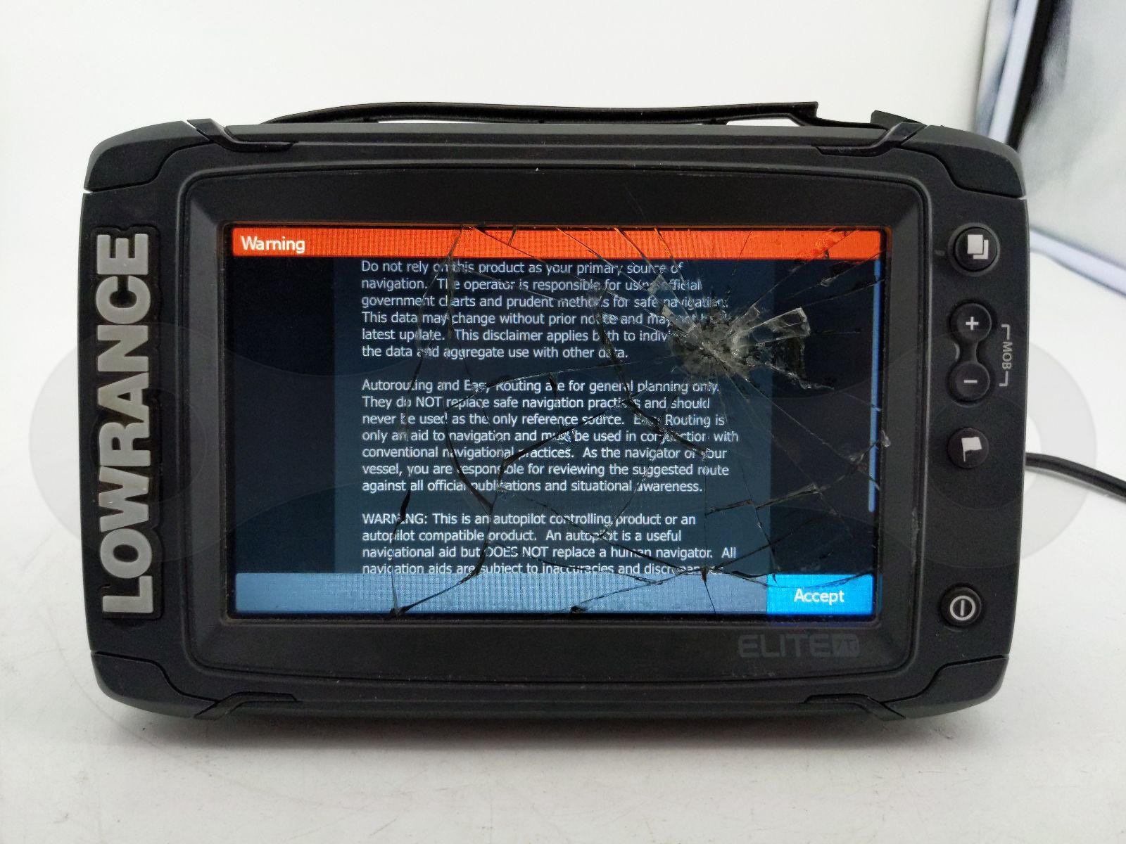 LOWRANCE ELITE 7 TI CHARTPLOTTER BOAT SONAR FISHFINDER RADAR HEAD UNIT DISPLAY