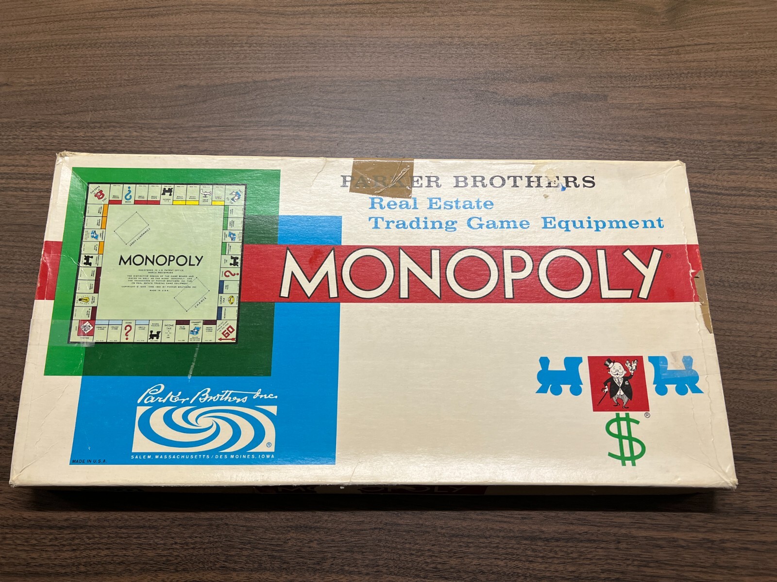VTG 1961 Monopoly Board Game - Parker Brothers