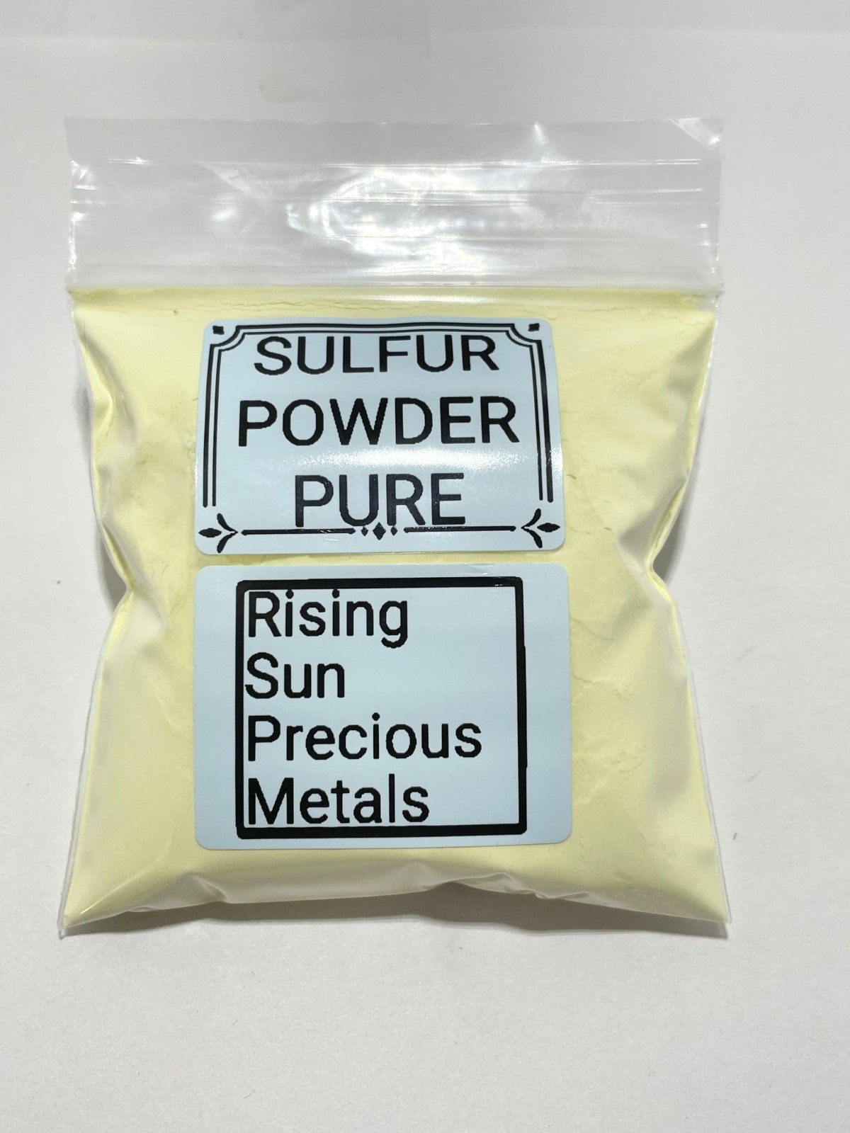 Sulfur powder, very pure,  (2 oz) bag, sulphur 99.5+% Purity, Fine Mesh