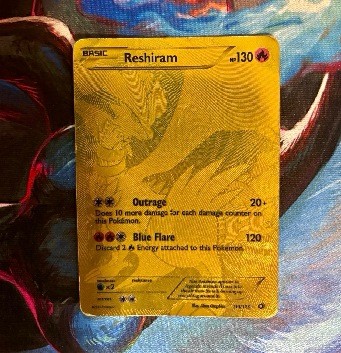 Reshiram 114/113 Legendary Treasures Secret Rare Full Art Holo English