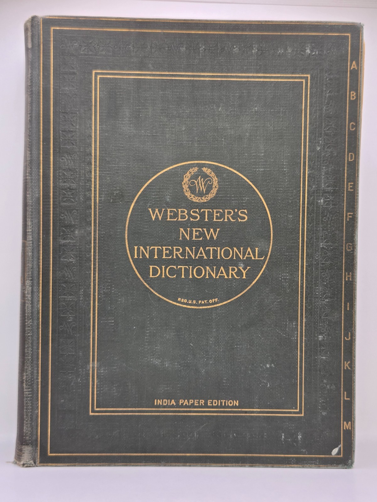 Webster\'s New International Dictionary, India Paper Edition 1913 Vintage Antique