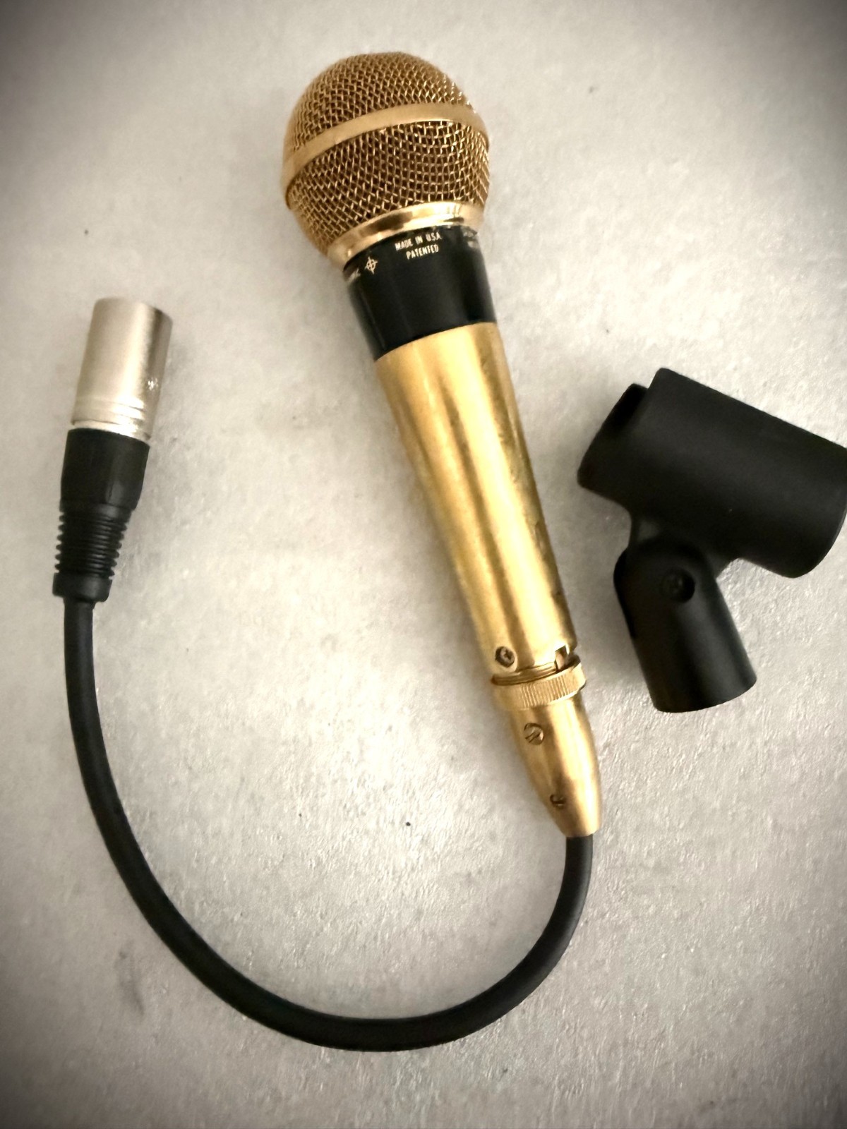 Rare Vintage 1960\'s Shure 565 GOLD Dynamic Microphone - tested & working strong Rare Vintage 1960\'s Shure 565 GOLD Dynamic Microphone - tested & working strong