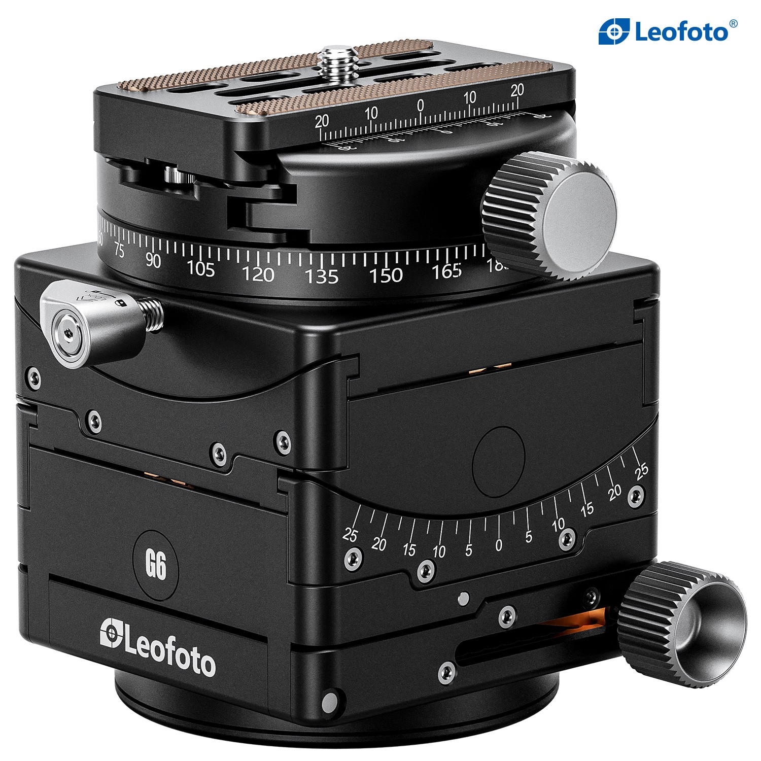 Leofoto G6 Geared Head with QP-70N QR Plate Precision-Geared Control