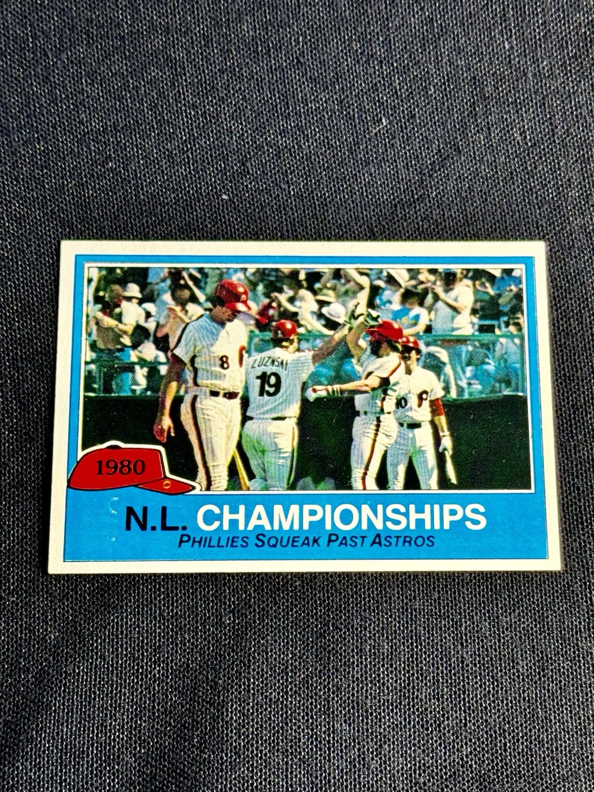 ‼️HISTORIC VINTAGE‼️1981 Topps NL Championships Philadelphia Phillies #402 MLB