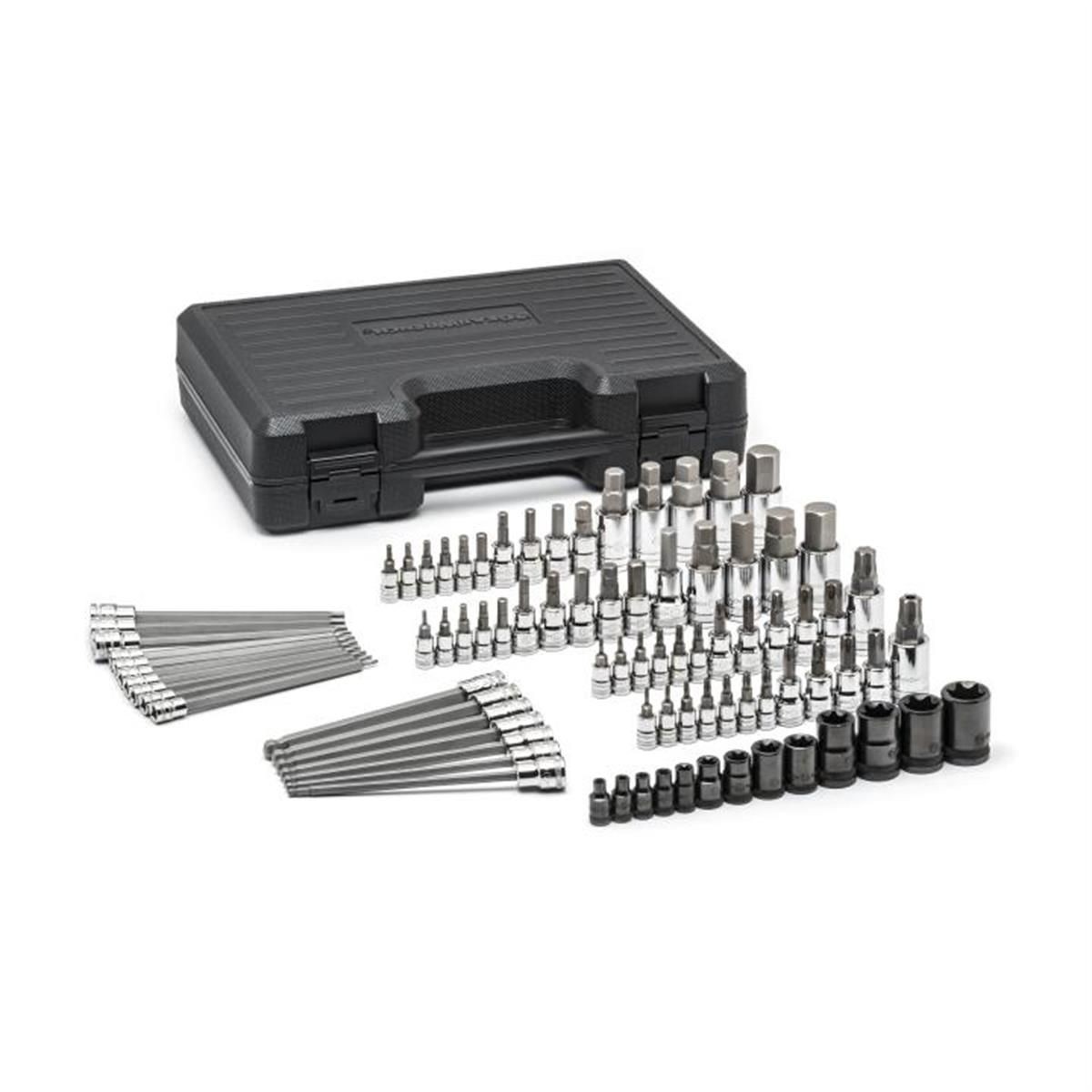 GearWrench 80742 84 Piece 1/4 Inch, 3/8 Inch & 1/2 Inch Drive Hex