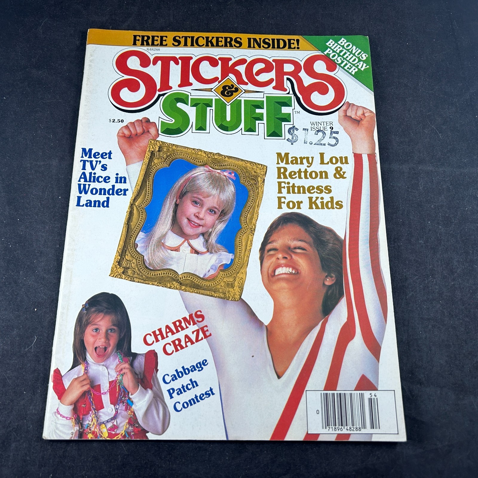 1985-86 STICKERS & STUFF MAGAZINE VOL 3 ISSUE #9 WINTER RARE VTG MARY LOU RETTON