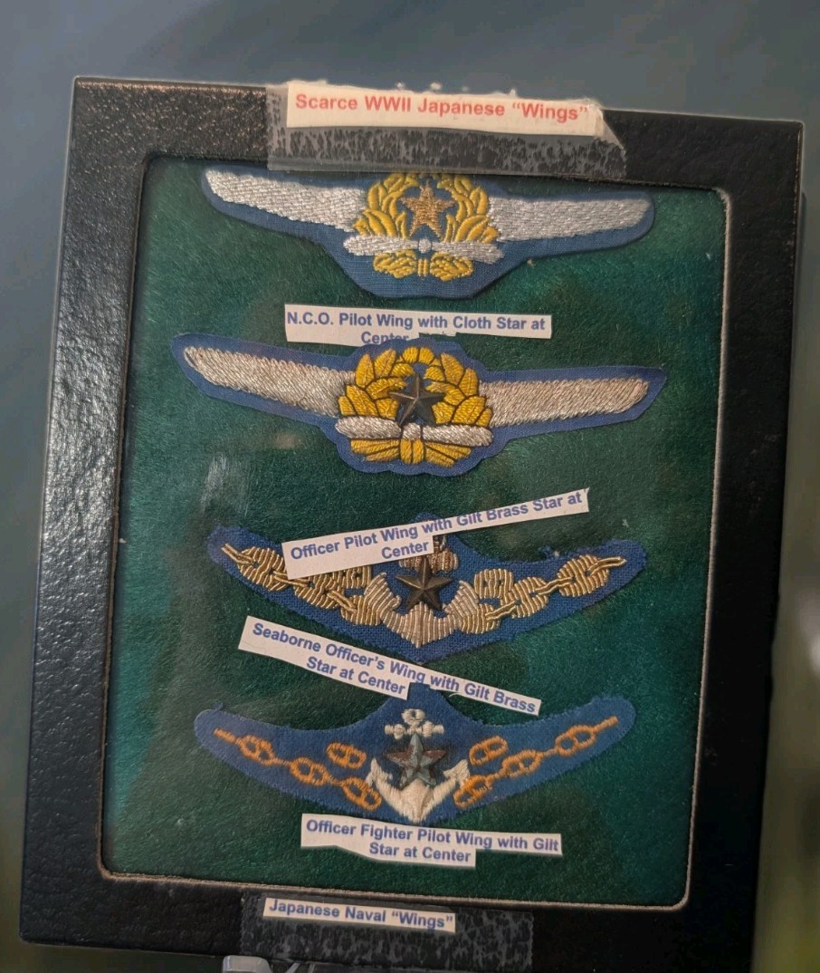 WWII Japanese Cloth Pilots Wings(4)