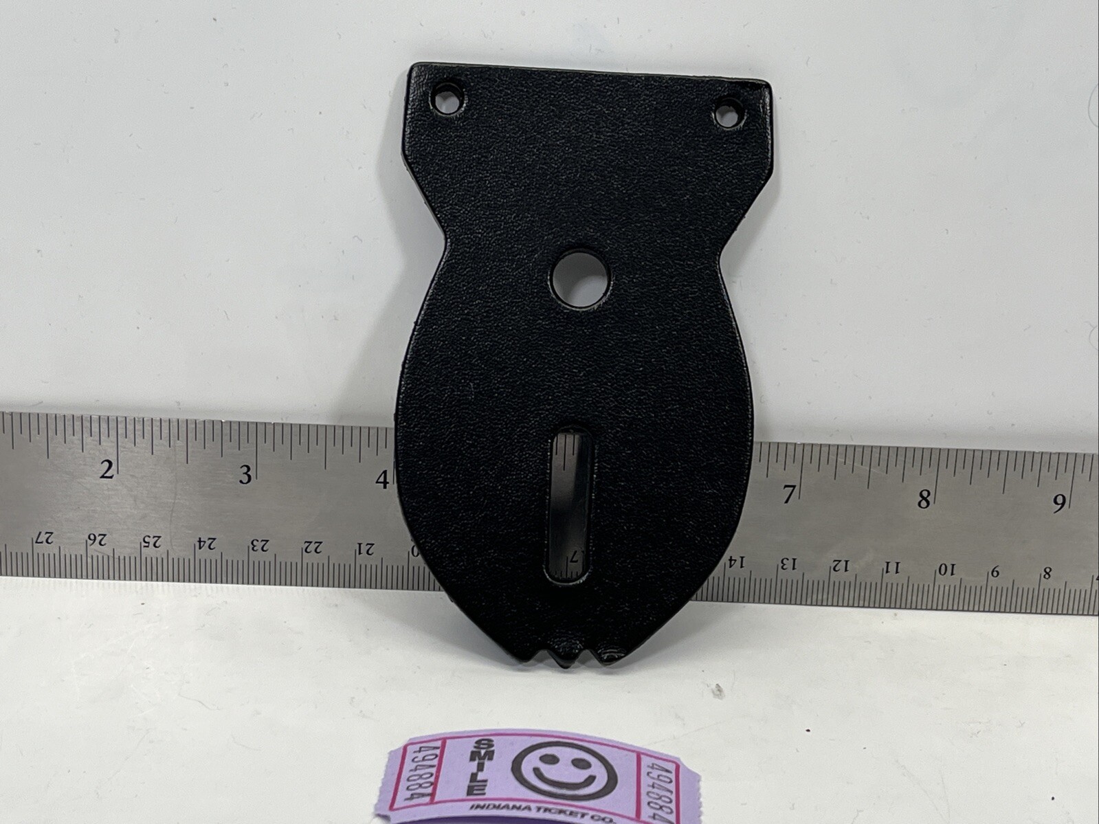 Jay-Pee Black Leather Oval Badge Holder Backer 4884