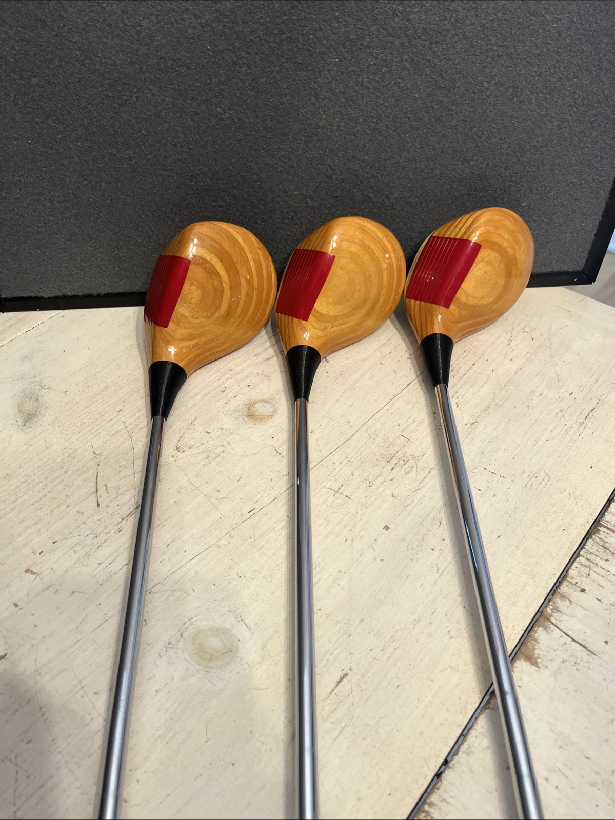 - VINTAGE EXTREMELY RARE Ping Zing #1, #3, #5, BLONDE Wood Set Steel RH