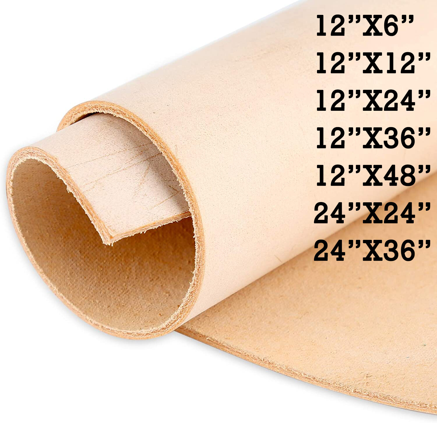 Natural Full Grain Vegetable Tanned LeatherCowhide Tooling Leather Pre-Cut