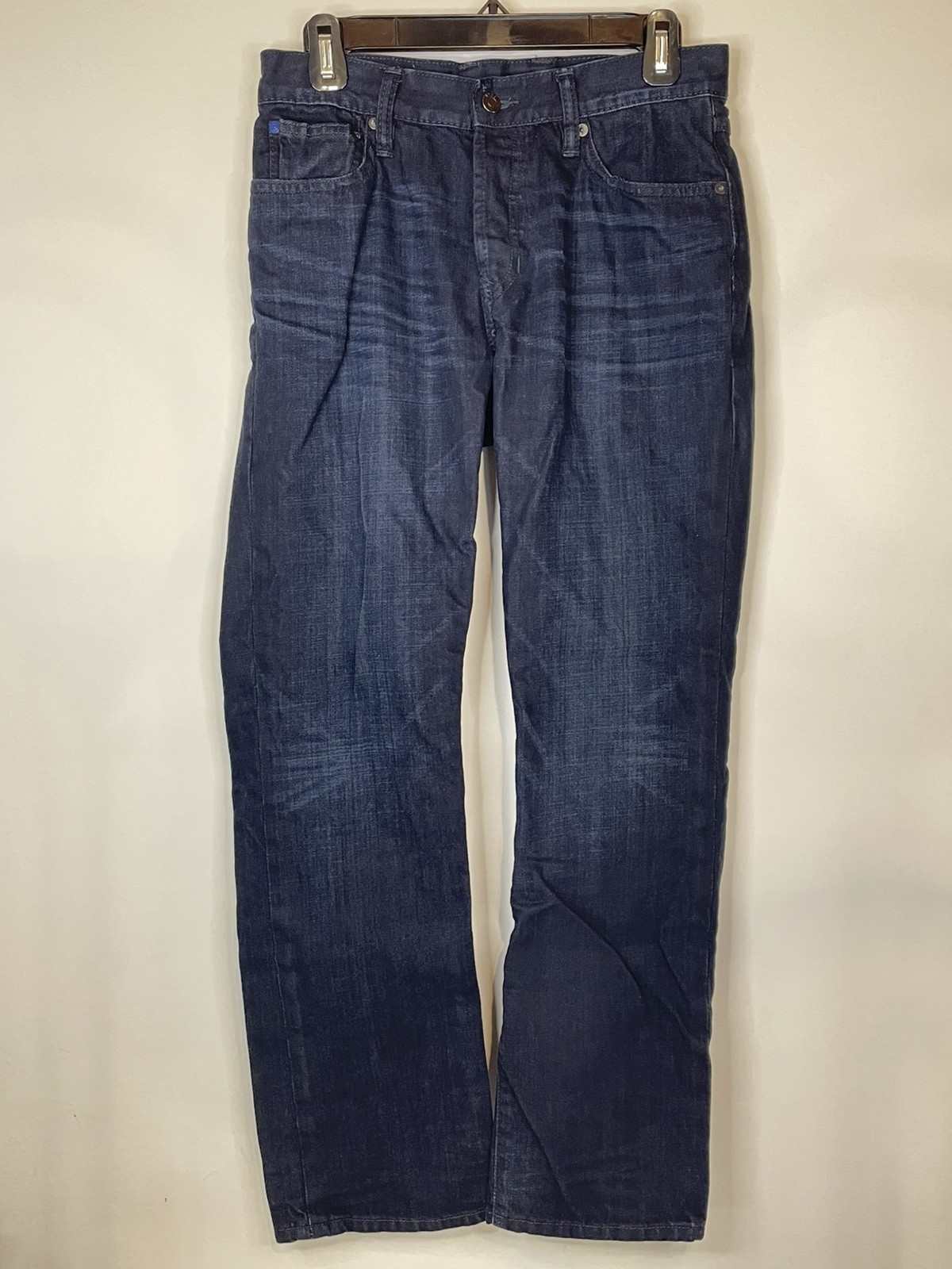 GAP 1969 Standard Fit Mens Jeans 28x30 Dark Wash Button Fly 100% Cotton Denim GAP 1969 Standard Fit Mens Jeans 28x30 Dark Wash Button Fly 100% Cotton Denim