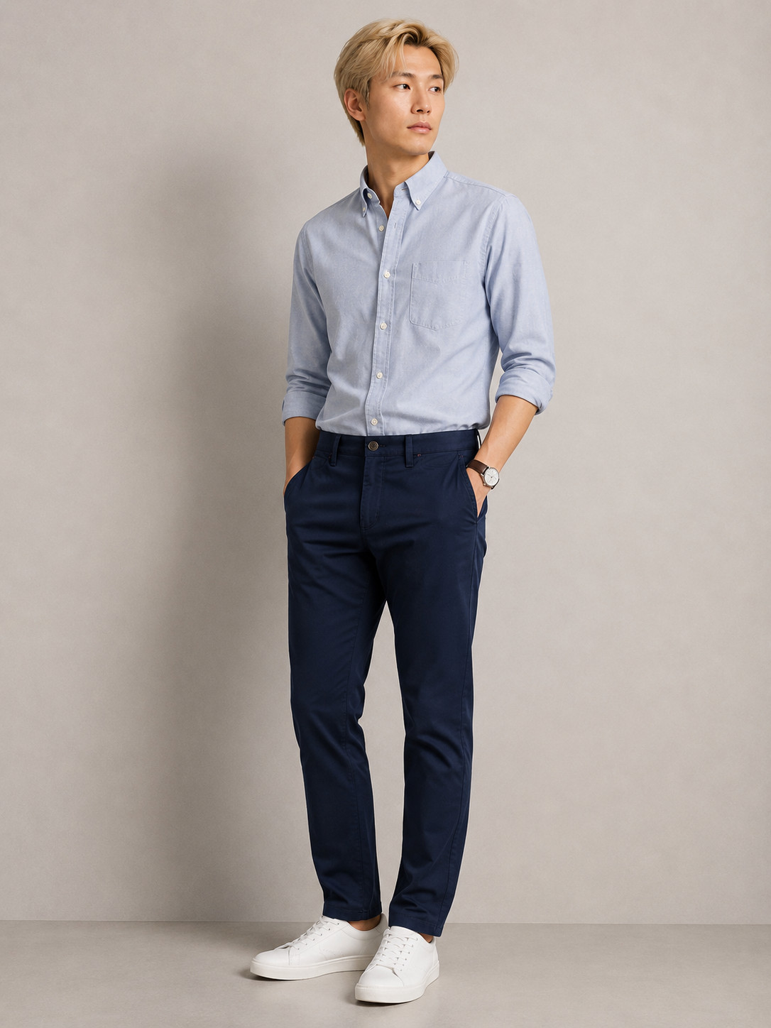 Bonobos Weekday Warrior Men’s Dress Pants Navy Blue Stretch Cotton Chino 31x30