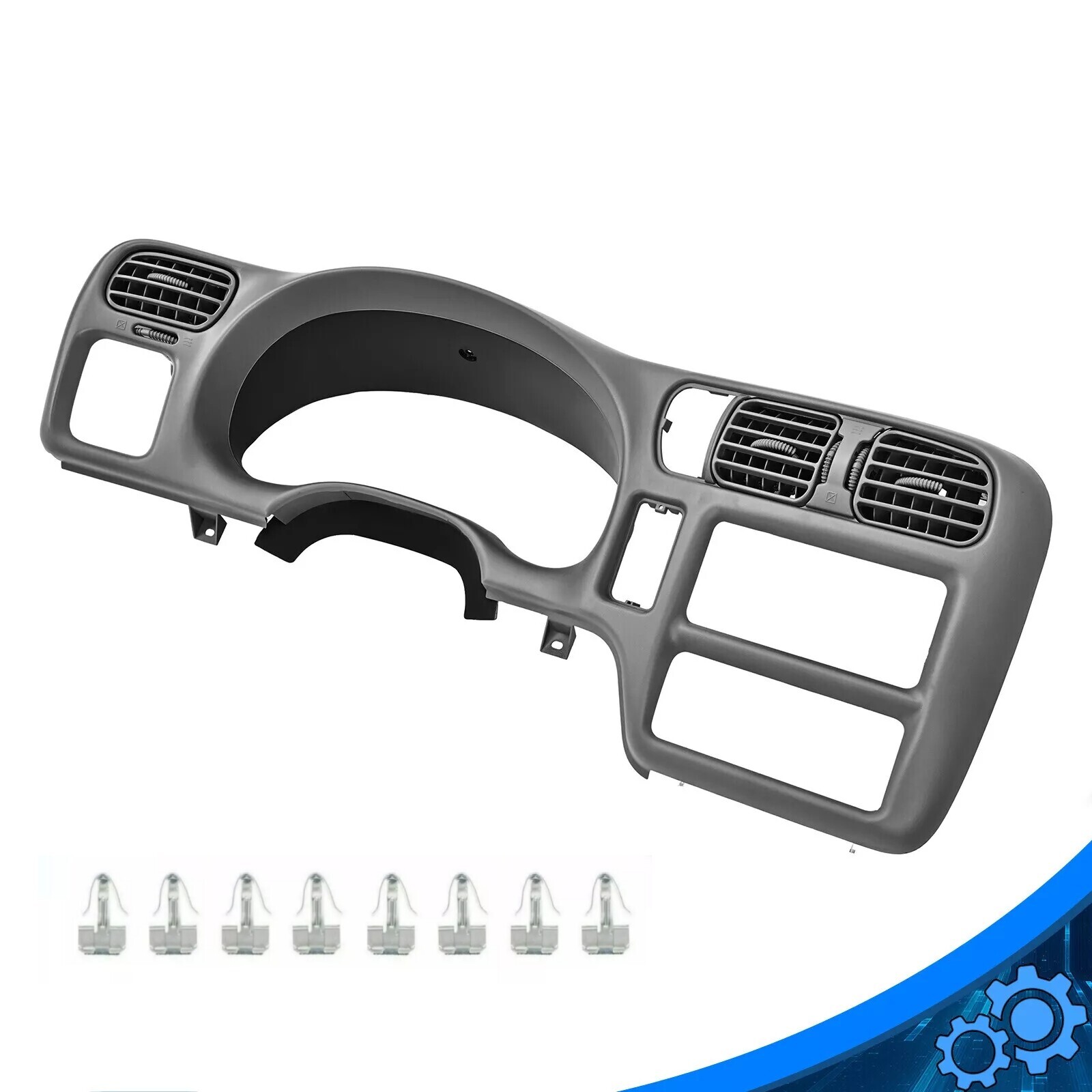 Dash Radio Cluster Bezel Cover Single Din Fit For 98-05 Chevy S10 Blazer Jimmy