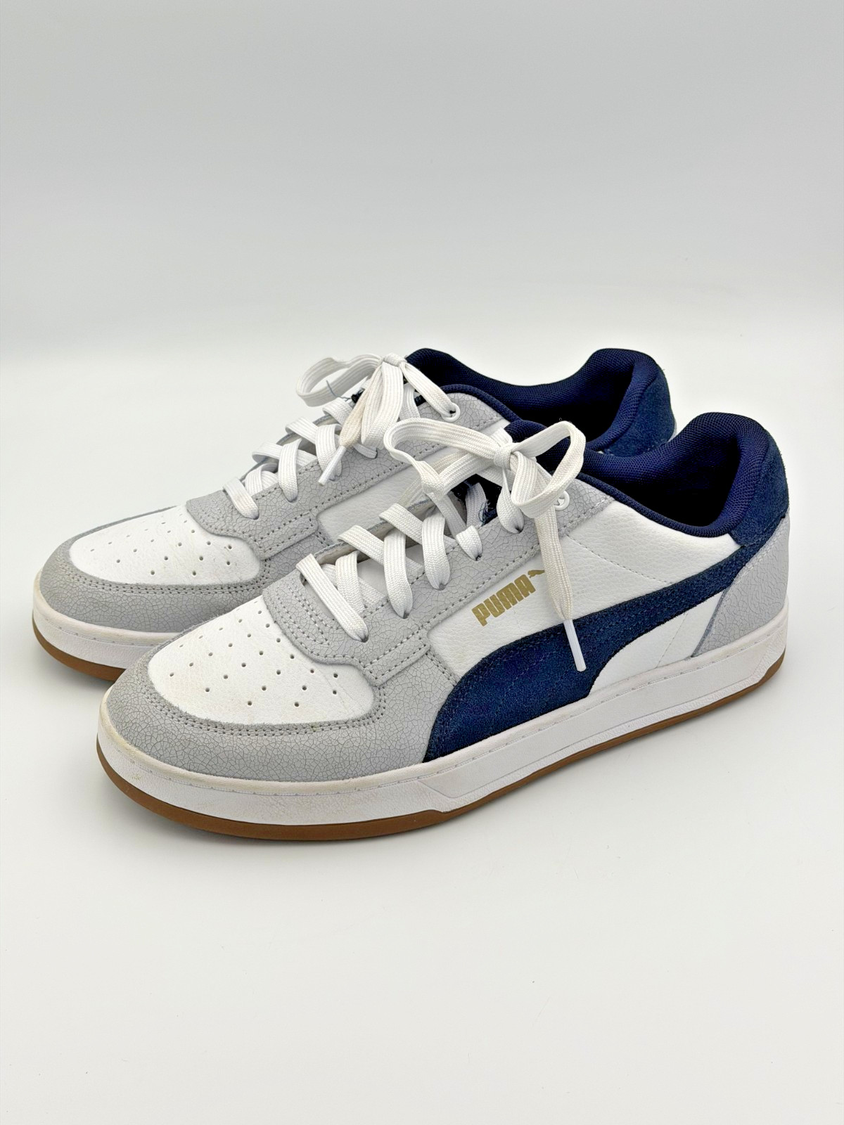 PUMA Caven 2.0 Fractured Lace Up Mens White Sneakers Casual Shoes Mens 9.5 PUMA Caven 2.0 Fractured Lace Up Mens White Sneakers Casual Shoes Mens 9.5