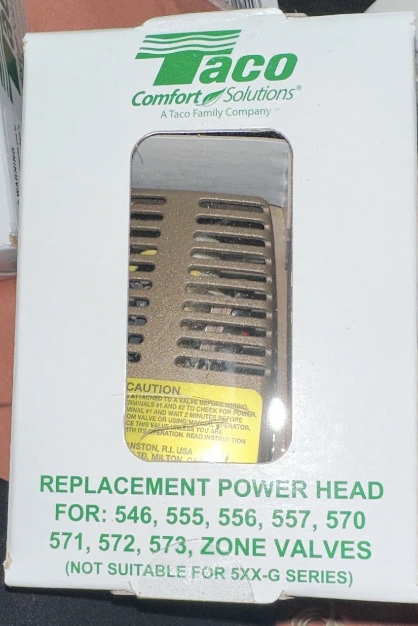 Taco 555-050RP Replacement Power Head for Zone Valves - New in Box