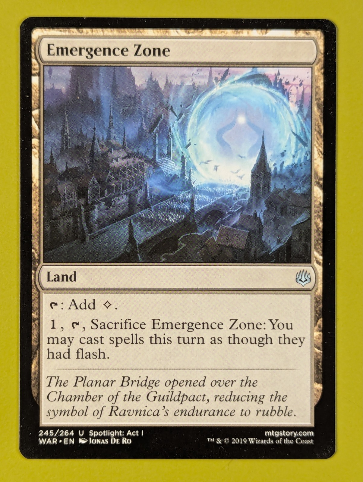 Emergence Zone x1 War of the Spark 1x Magic the Gathering MTG Emergence Zone x1 War of the Spark 1x Magic the Gathering MTG