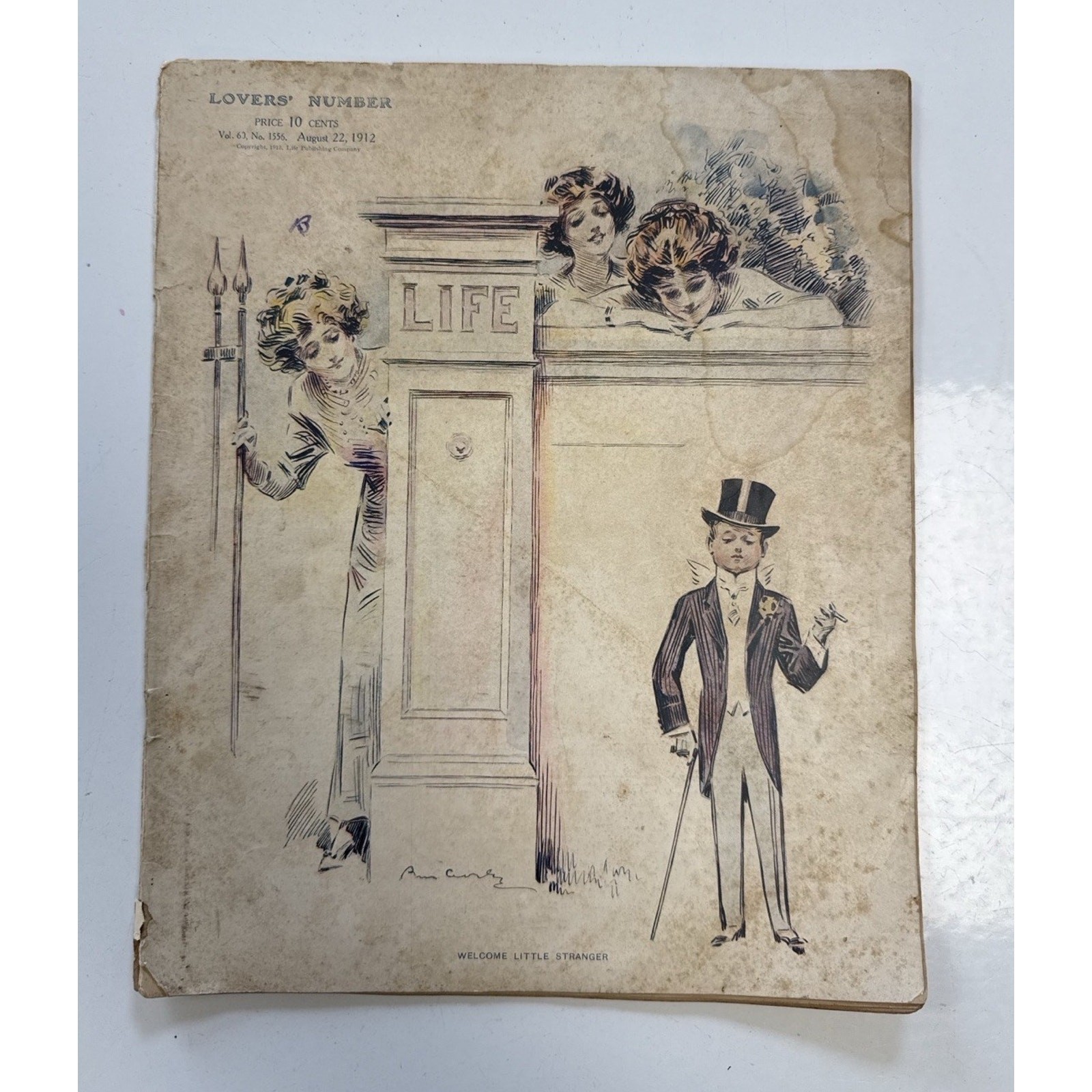 Antique Life Magazine August 22 1912 Lovers Number Illustrated Ads Winchester